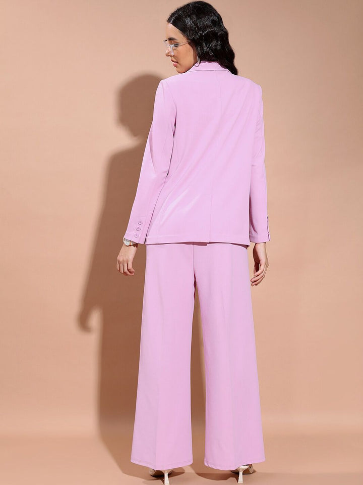 Tokyo Talkies Classic Blazer With Straight Pant Co-Ords