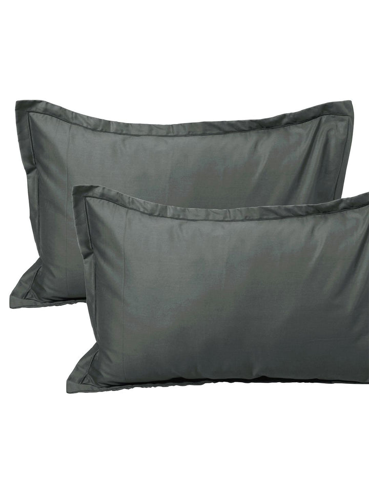 Story@home Off White Blue 210 TC King Bedsheet with 2 Pillow Covers