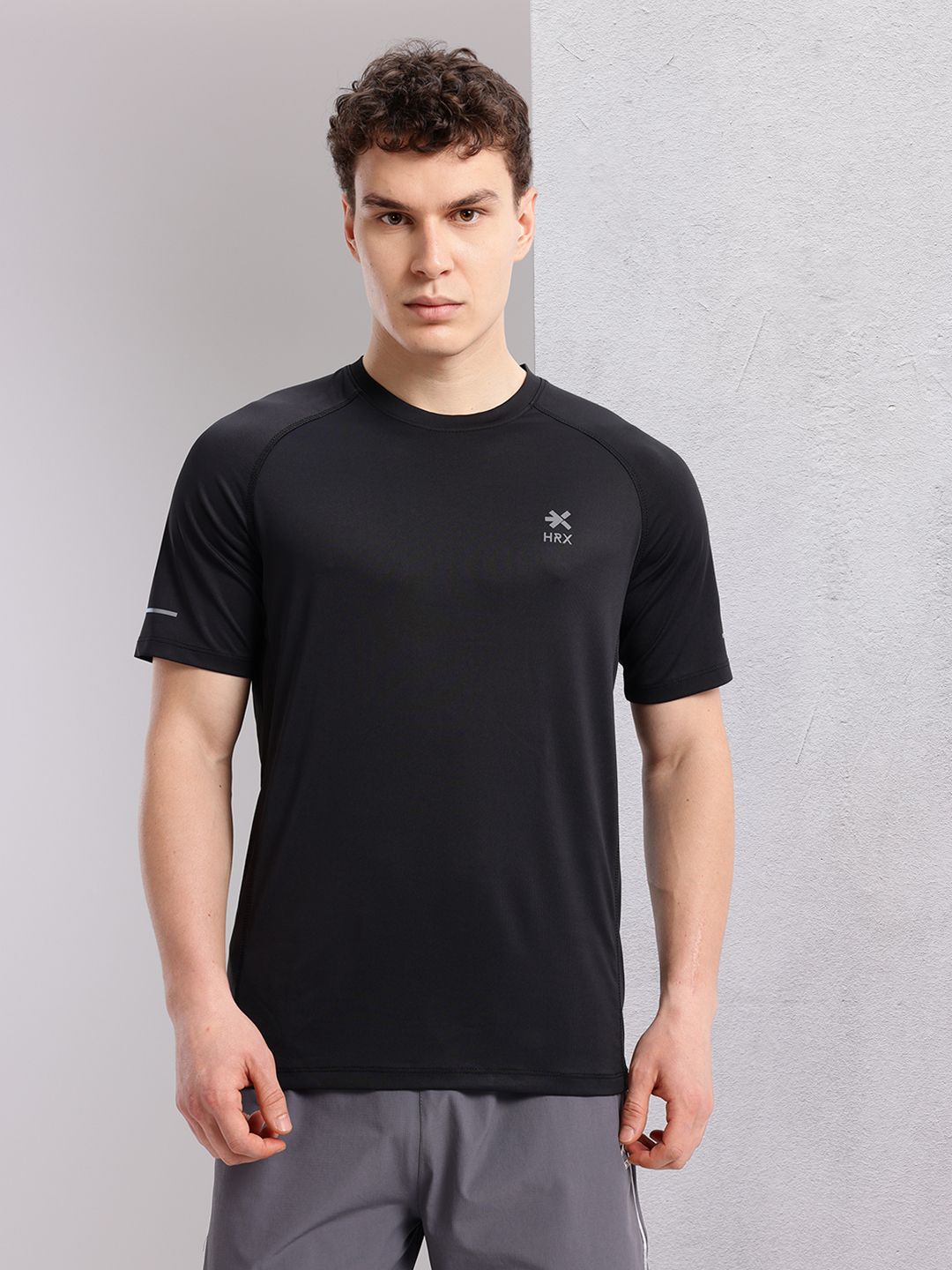 HRX by Hrithik Roshan Brand Logo Rapid-dry Training T-shirt
