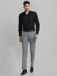 Park Avenue Self Design Slim Fit Organic Cotton Formal Shirt