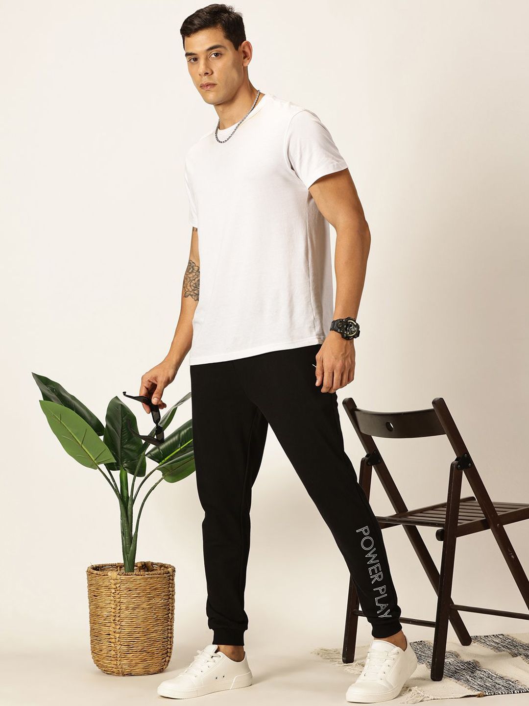 Thomas Scott Men Slim Fit Mid-Rise Joggers