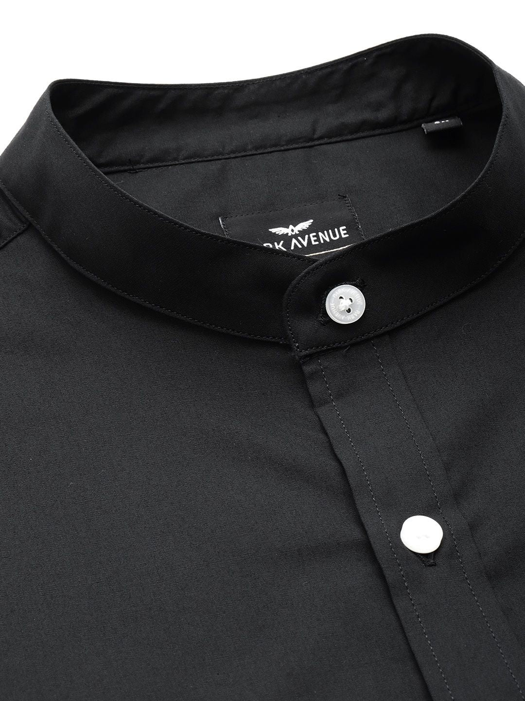 Park Avenue Slim Fit Mandarin Collar Opaque Pure Cotton Formal Shirt