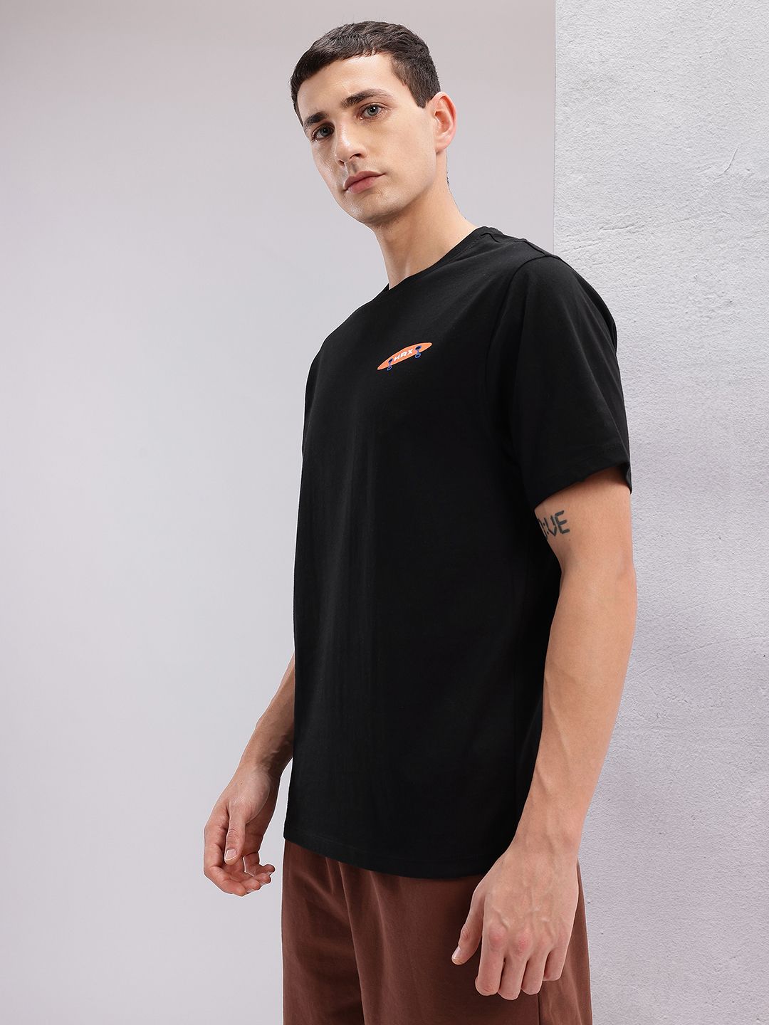 HRX by Hrithik Roshan Printed Drop-Shoulder Sleeves T-shirt