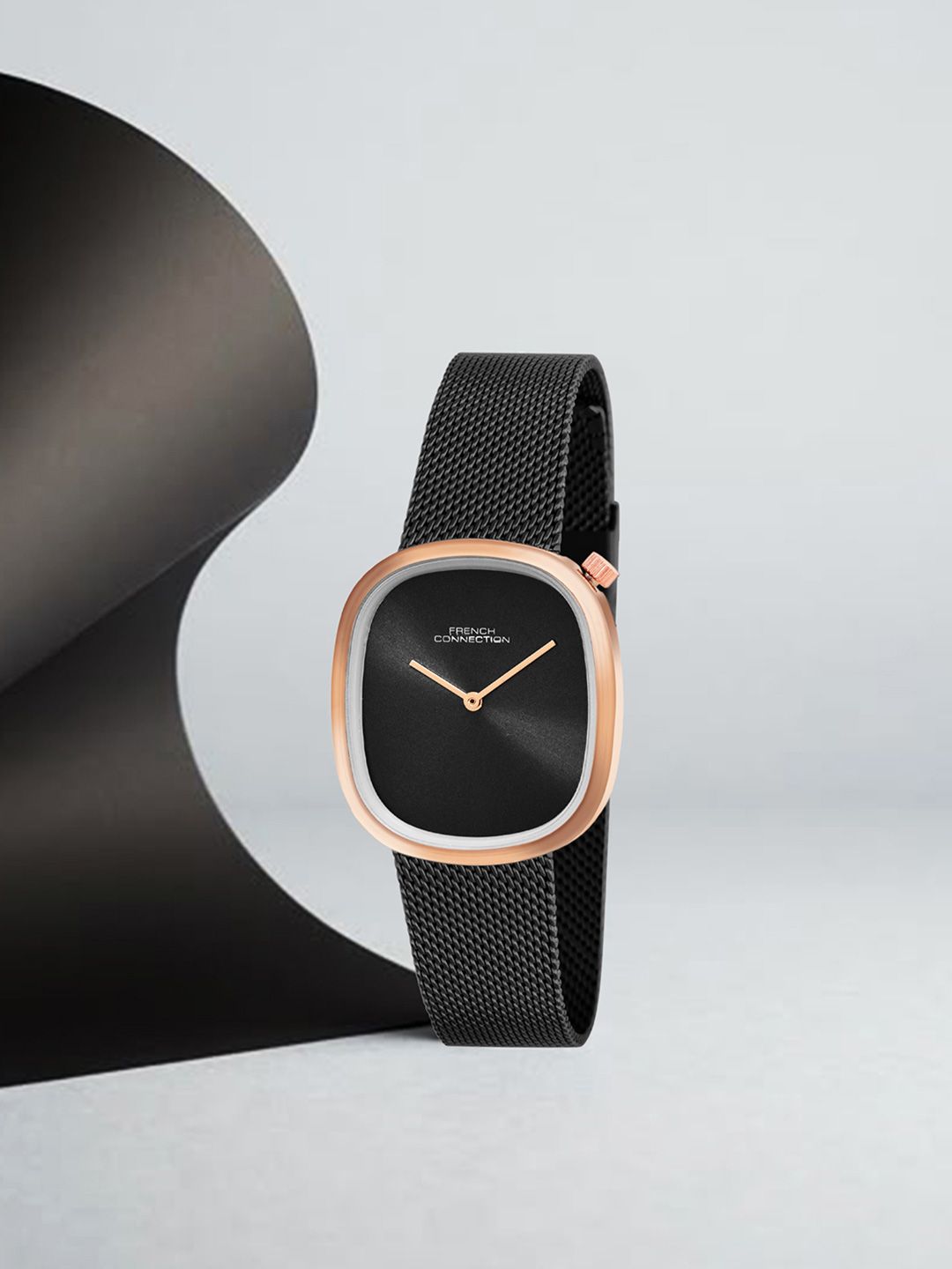 French Connection Women Dial & Stainless Steel Bracelet Style Straps Analogue Watch FCN0112BM