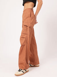 DressBerry Women Utility Chic Parachute Cargo Trousers