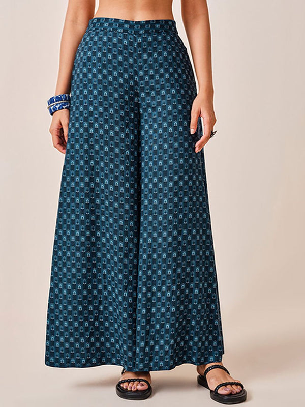 Global Desi Women Loose Fit High rise Trousers