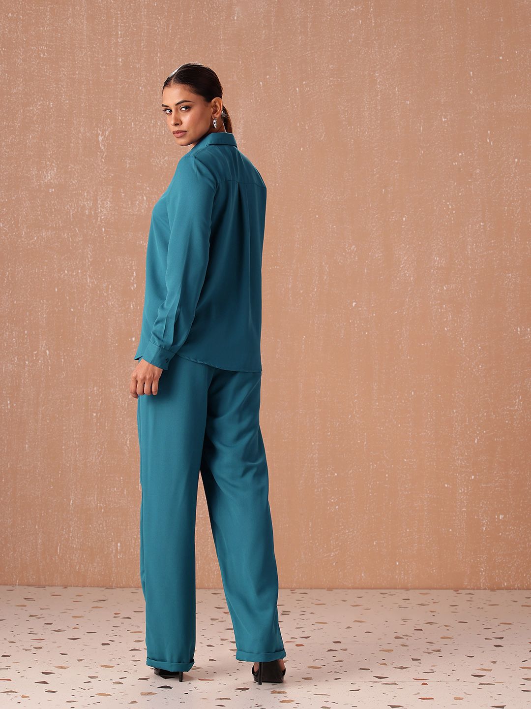 all about you all about you Solid Shirt with Trousers