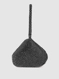Lino Perros Black & Silver-Toned Embellished Potli Clutch