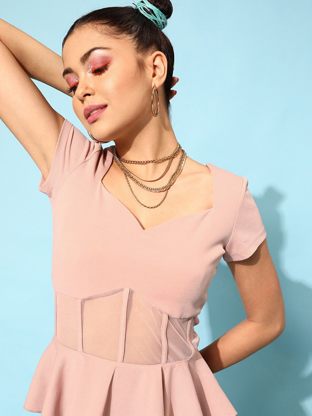 STREET 9 Women Pretty Pink Solid Dress