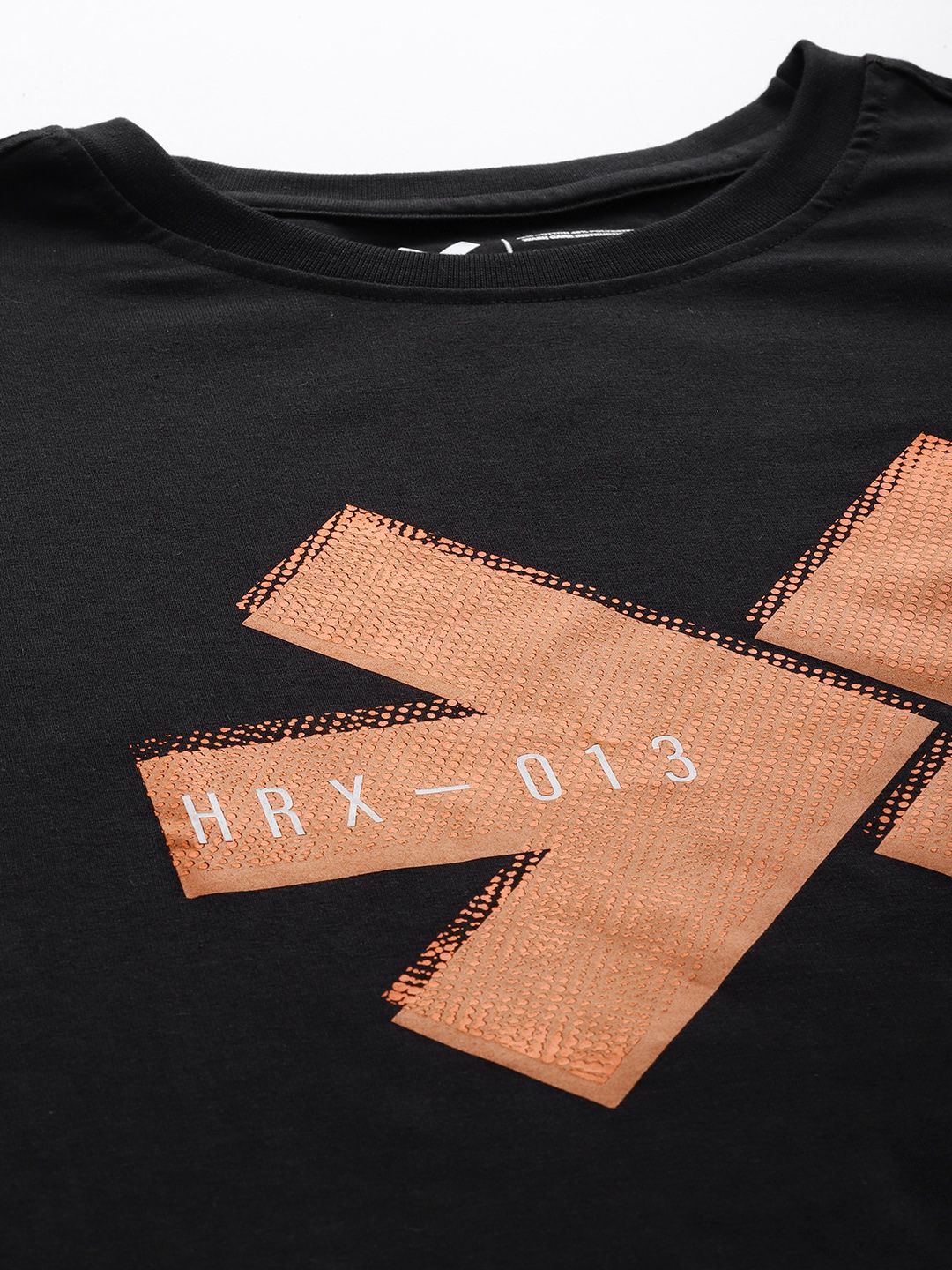 HRX by Hrithik Roshan Couple Collection Brand Logo Print Training T-shirt