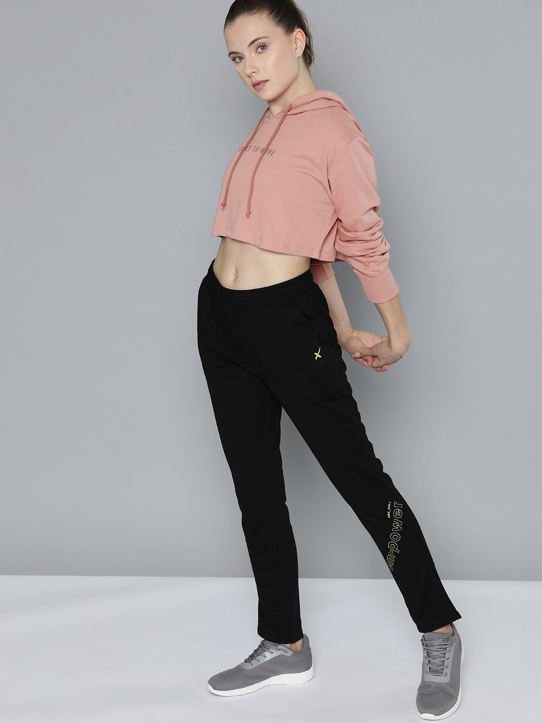 HRX by Hrithik Roshan Crop Hooded Training Sweatshirt