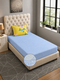 Moda Rapido X KLOTTHE Biru 300 TC Cadar Katil Single dengan 1 Sarung Bantal