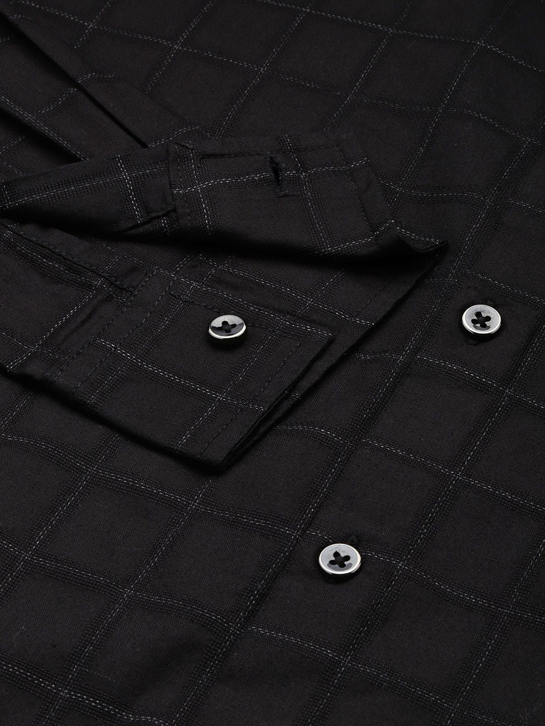 The Indian Garage Co Slim Fit Opaque Checked Casual Shirt