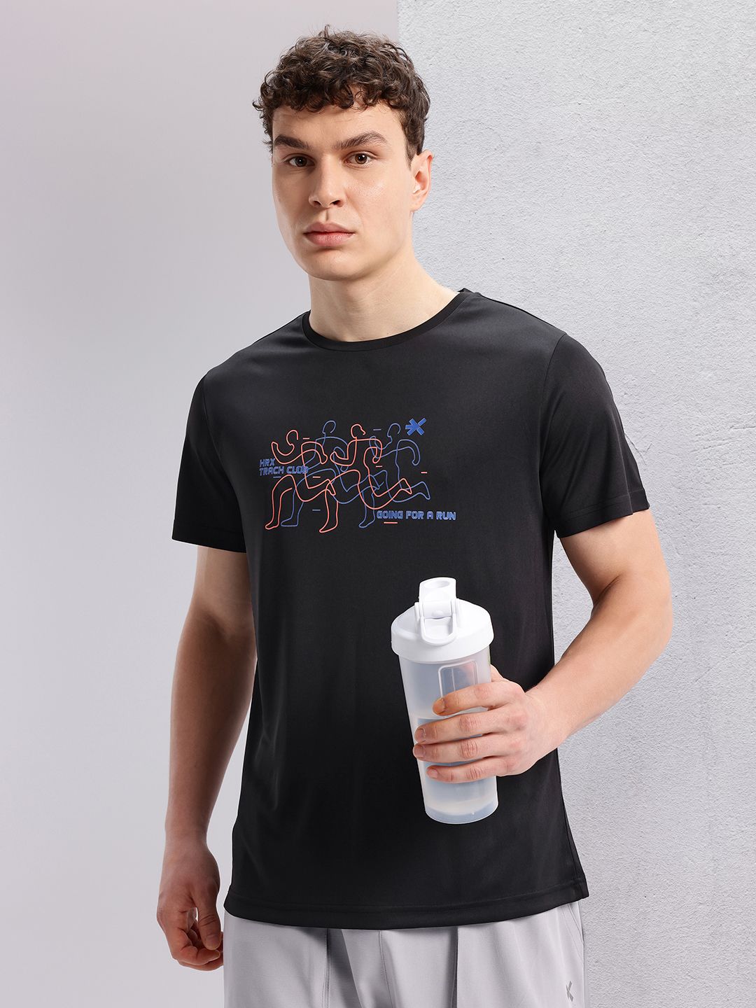 HRX by Hrithik Roshan Printed Rapid-Dry Running T-shirt