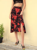 DressBerry Floral Fantasy A-Line Skirt
