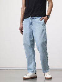 ether Men Light Fade Baggy Jeans