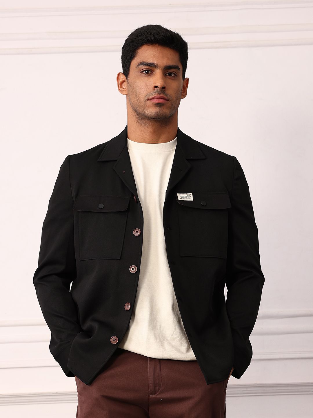 Mr Bowerbird Double Pocket Resort Collar Tailored Jacket