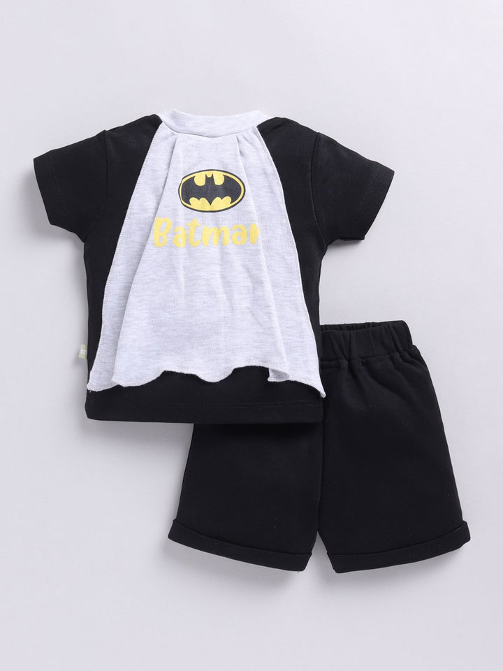 Moms Love Infant Boys Printed Pure Cotton Batman Clothing Set