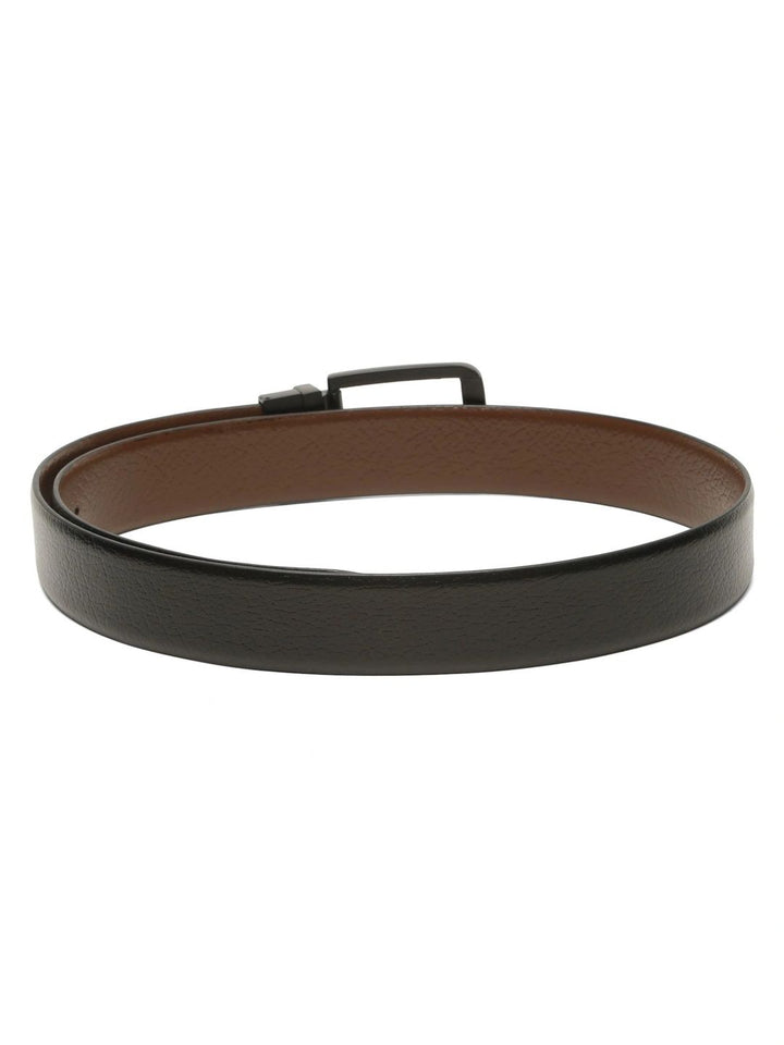 Teakwood Leathers Men Textured Leather Reversible Belt