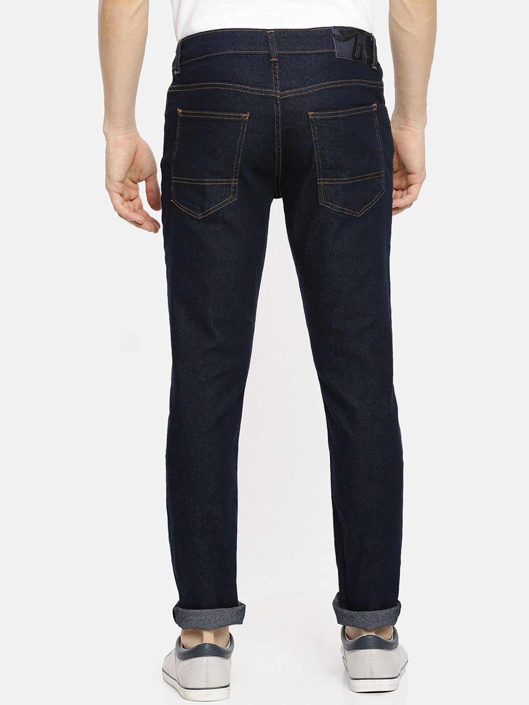 The Indian Garage Co Men Blue Slim Fit Mid-Rise Clean Look Jeans