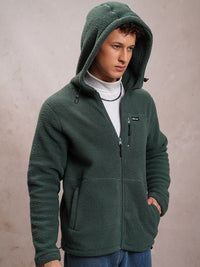 Highlander Reka Bentuk Diri Highland Hooded Front-Open Sweatshirt