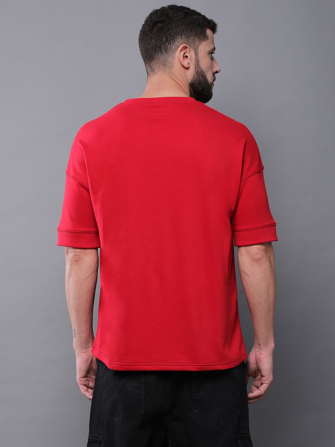 Difference of Opinion Men Oversized Drop Shoulder Ultra Soft Drapey Cotton T-Shirt