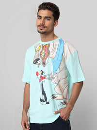The Indian Garage Co Men Typography Printed Raw Edge Boxy T-shirt