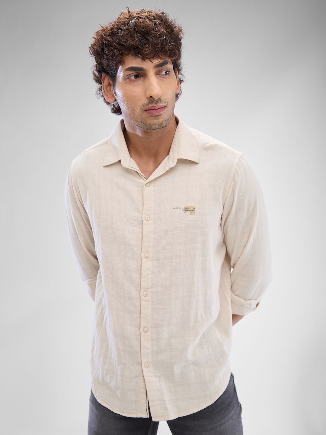 SPYKAR Men Slim Fit Opaque Casual Shirt