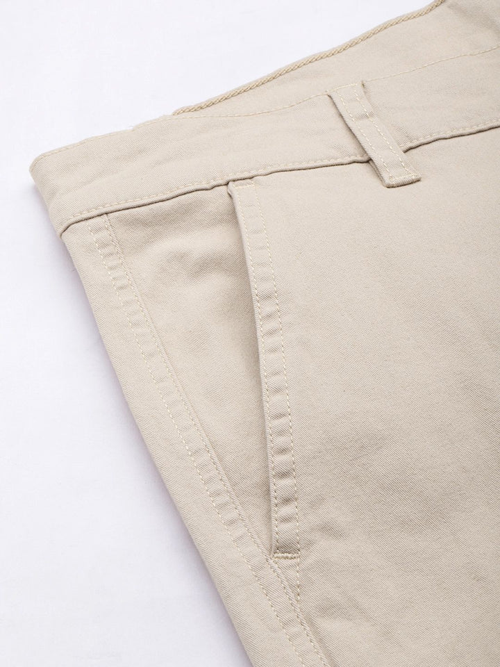 DILLINGER Men Solid Ankle-Length Chinos Trousers
