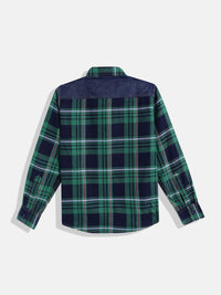 Monte Carlo Boys Tartan Checked Casual Smart Fit Shirt