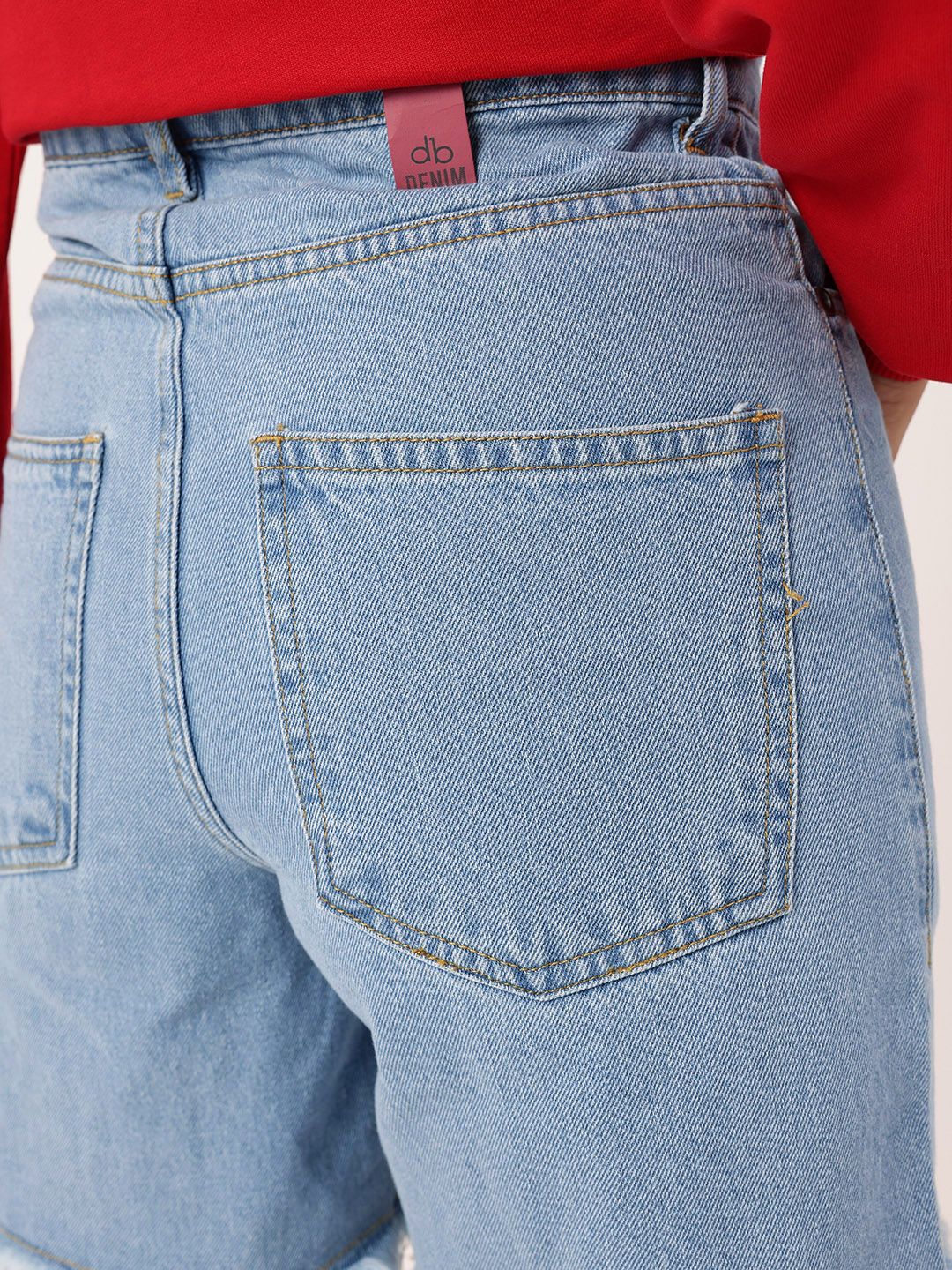 DressBerry Women Street Cool Frayed Denim Shorts