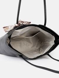 DressBerry Structured Shoulder Bag with Scarf
