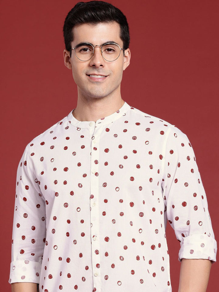 Anouk Pure Cotton Geometric Printed Casual Shirt