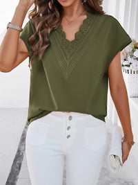 all about you V-Neck Extended Sleeves Regular Top