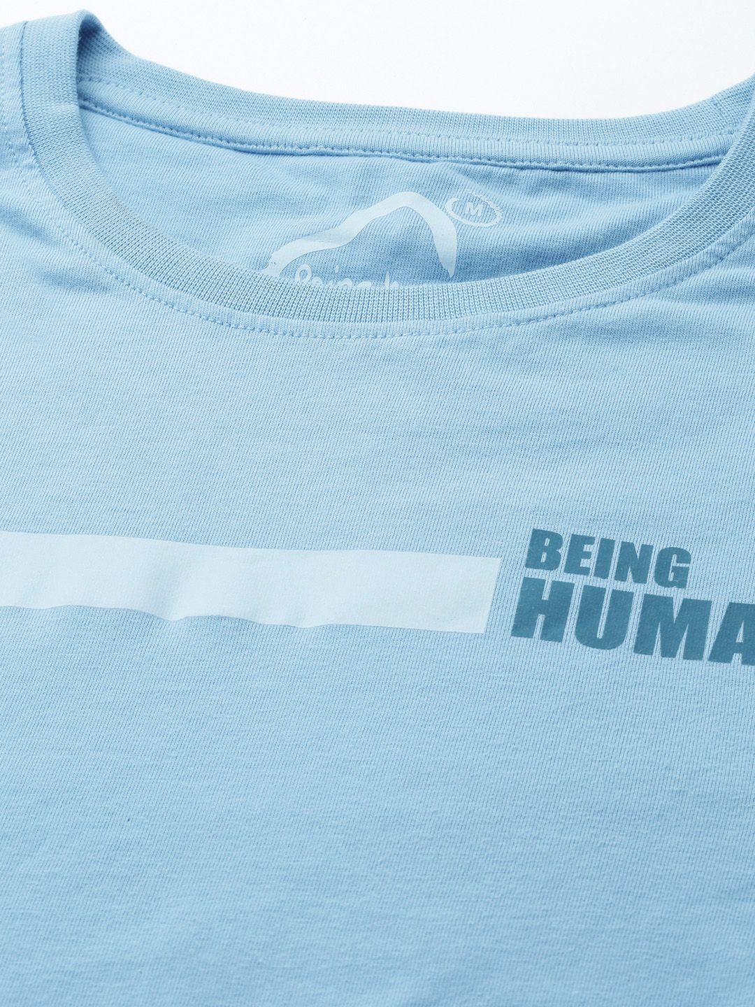 Being Human Pure Cotton T-shirt with Minimal Print