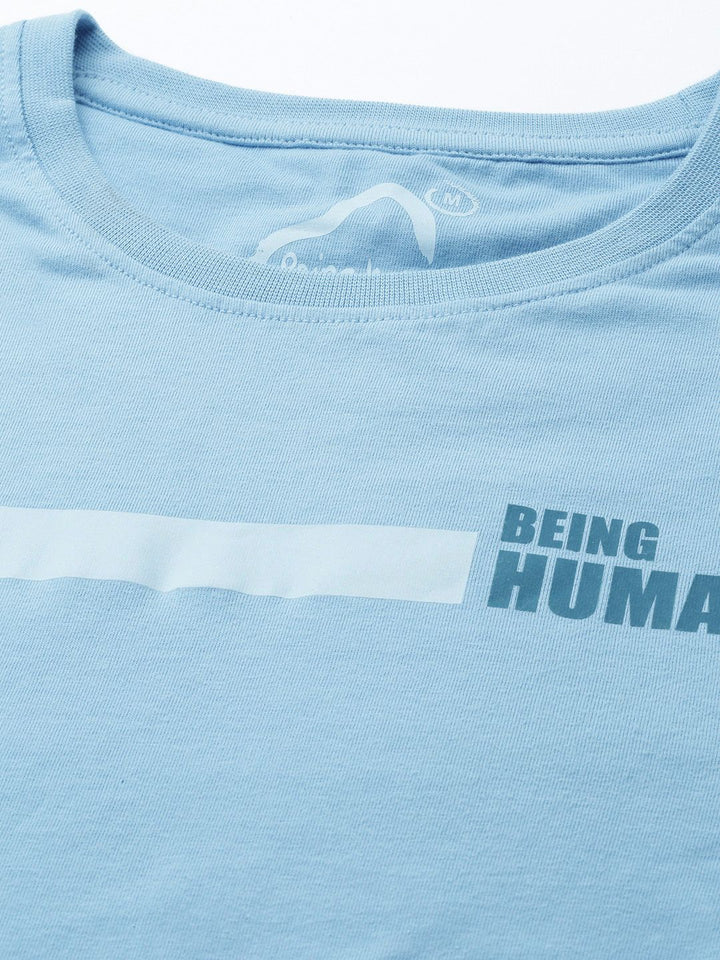 Being Human Pure Cotton T-shirt with Minimal Print