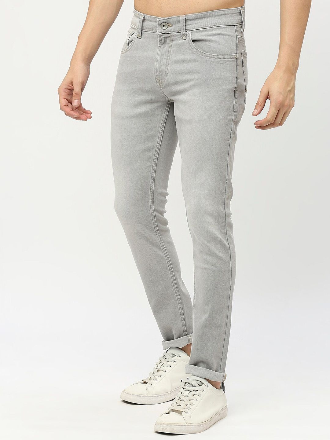 SPYKAR Men Super Skinny Fit Low-Rise Light Fade Stretchable Jeans