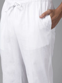 See Designs Men Lime Green & White Pure Cotton Printed Kurta with Pyjamas