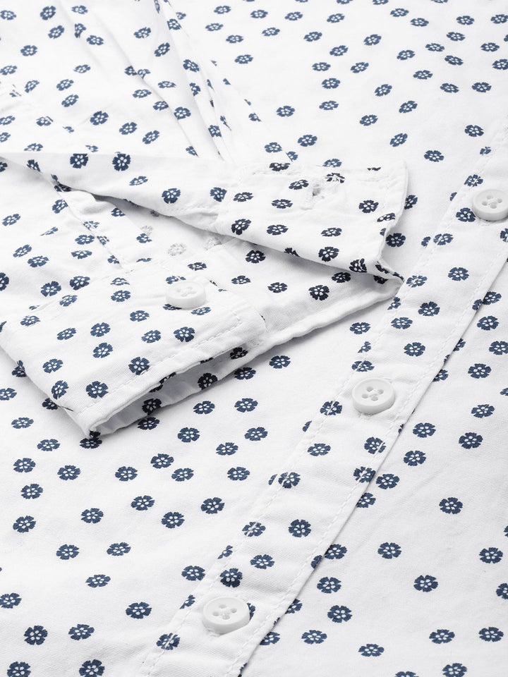 The Indian Garage Co Men Pure Cotton Floral Printed Casual Shirt