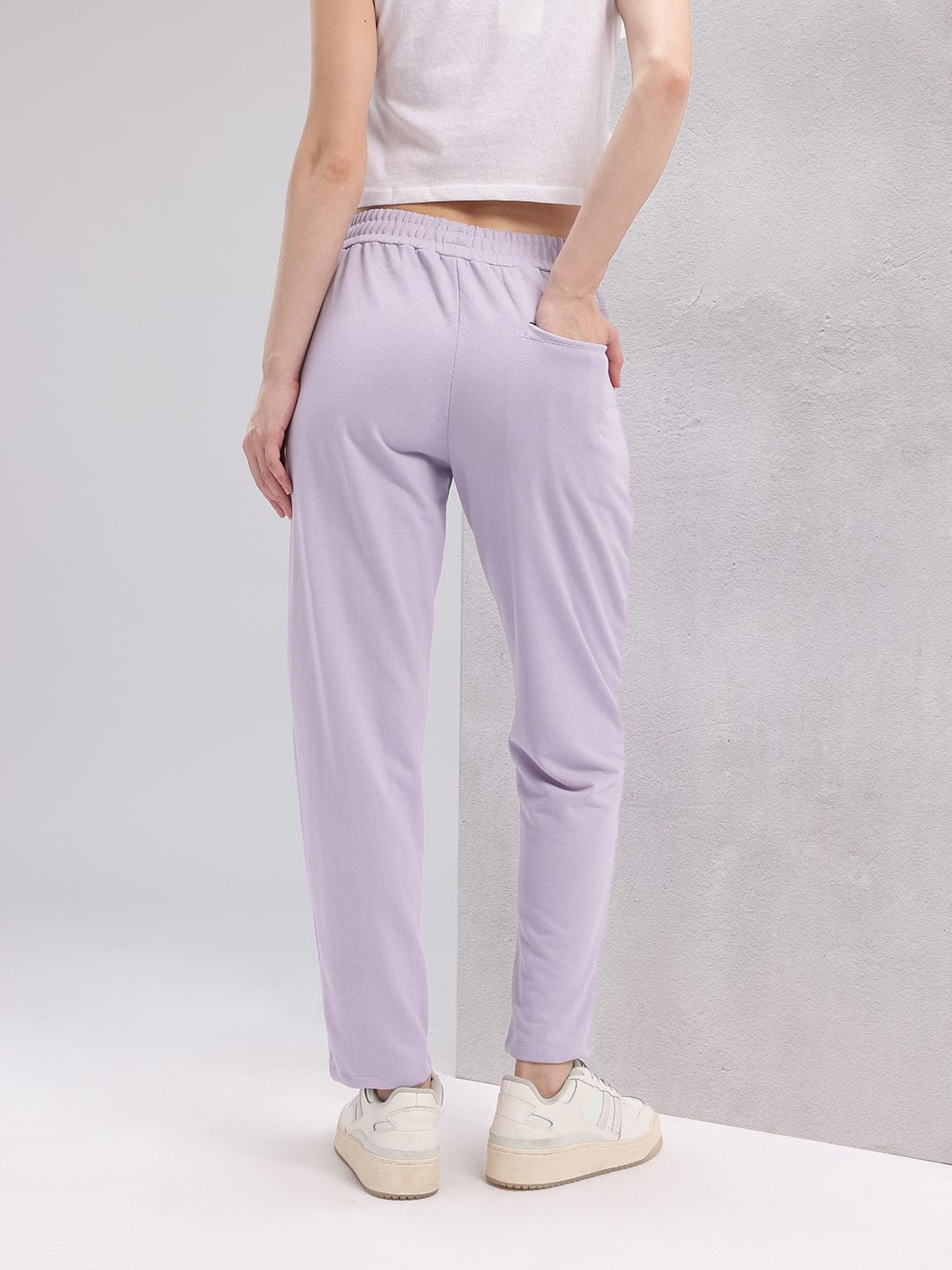 HRX by Hrithik Roshan Women Mid-Rise Brand Logo Print Lifestyle Track Pants