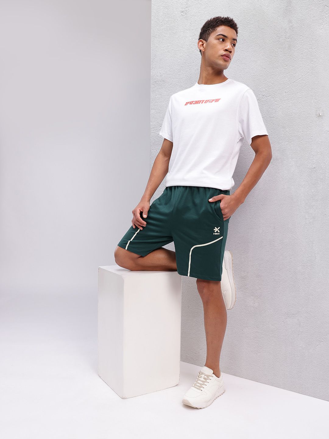 HRX by Hrithik Roshan Men Printed Detail Lifestyle Shorts