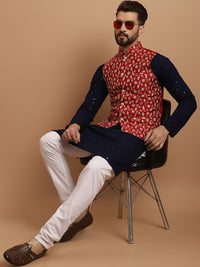 SOJANYA Embroidered Regular Pure Cotton Kurta with Churidar