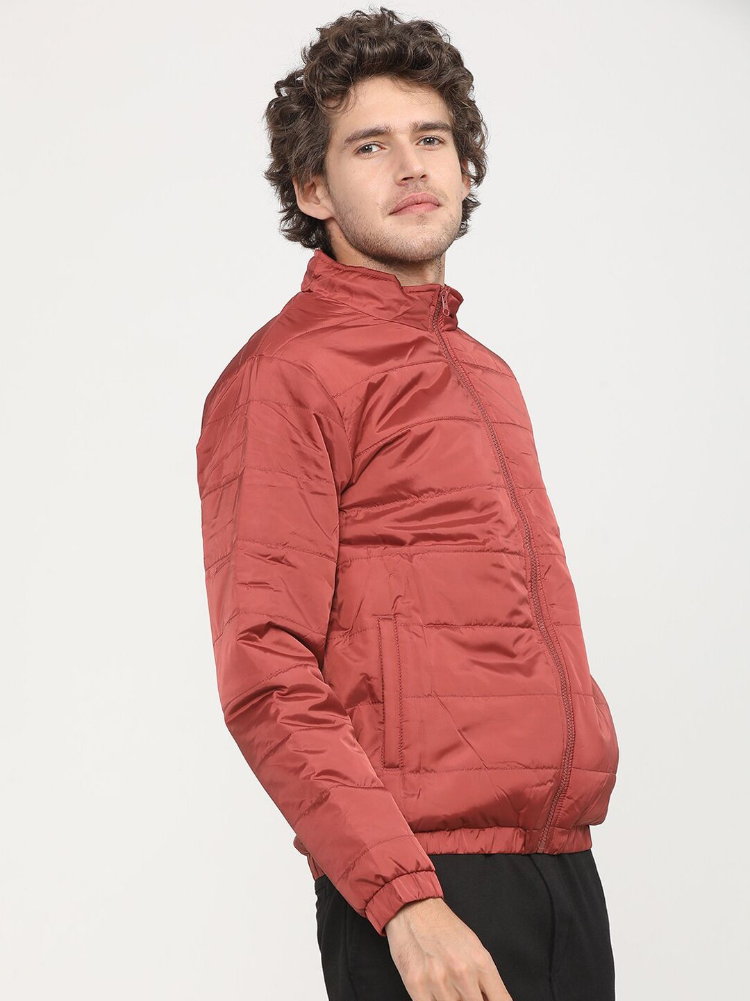 HIGHLANDER Men Rust Puffer Jacket