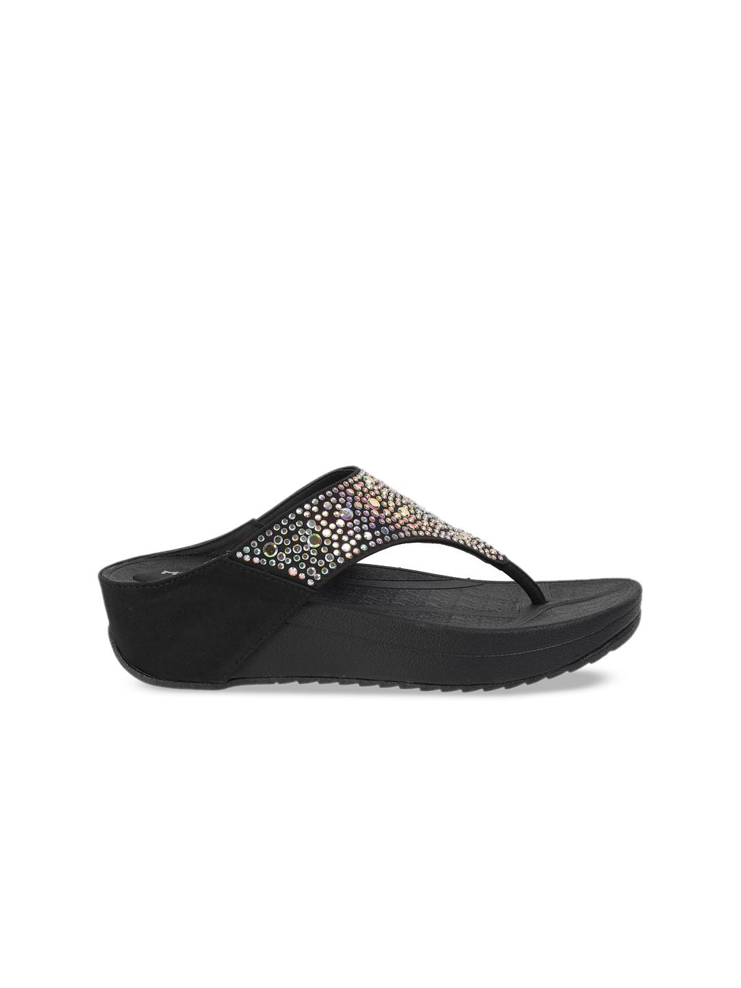 Mochi Embellished Wedge Mules