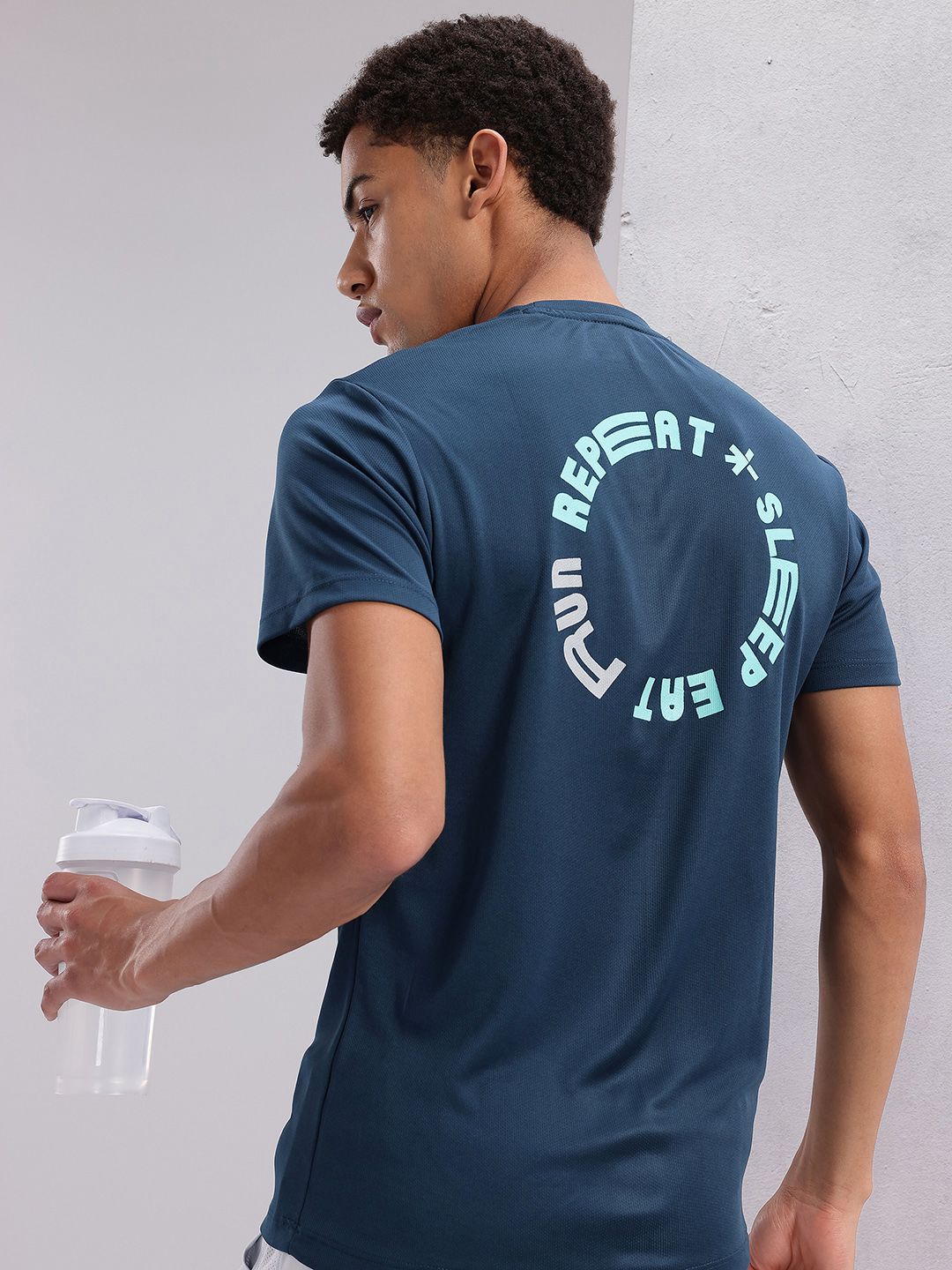 HRX by Hrithik Roshan Couple Collection Typography Printed Rapid Dry Running T-shirt