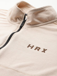HRX by Hrithik Roshan Mock Collar Typography Printed Training Sweatshirt