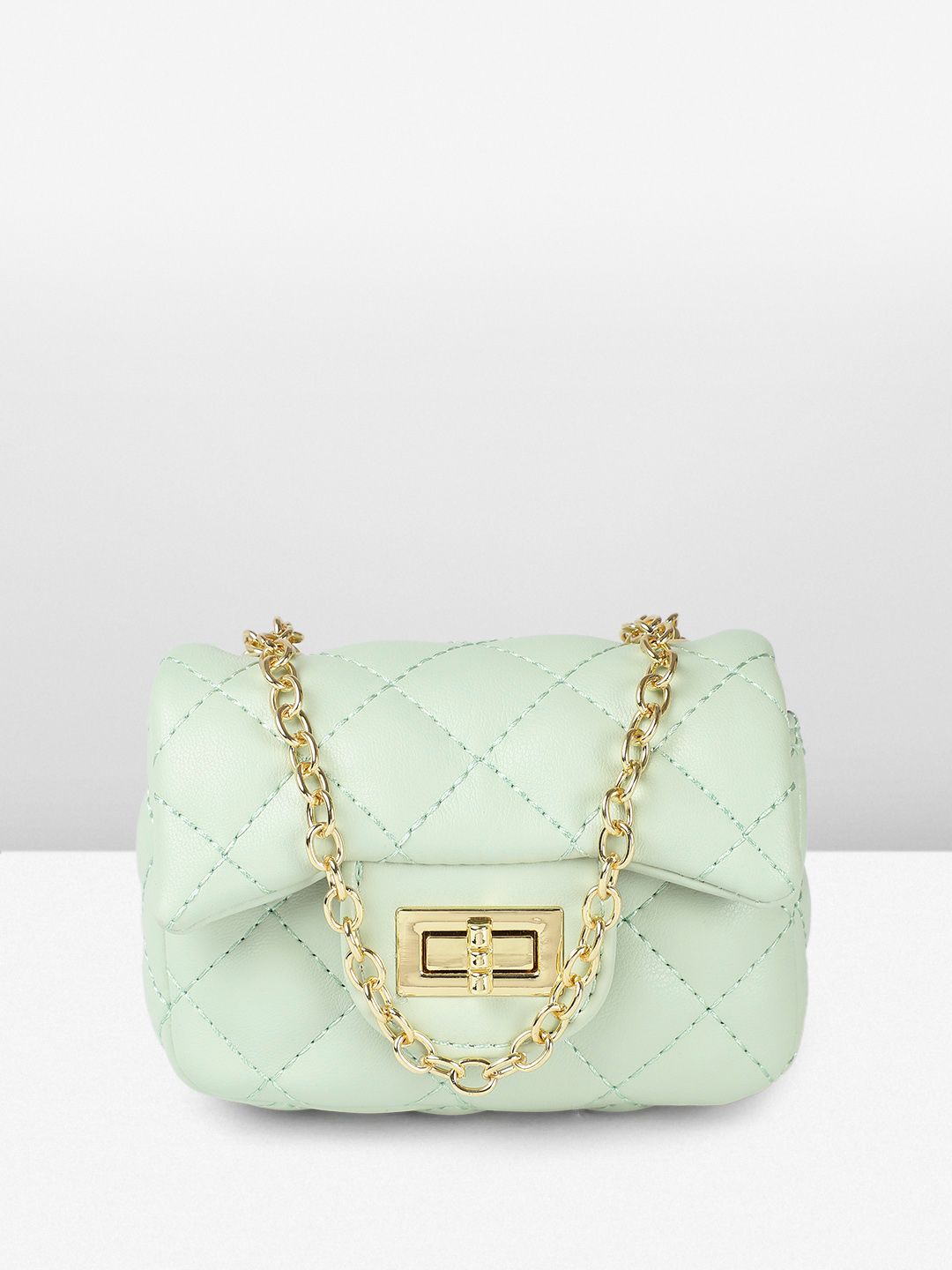 DressBerry Textured Miniature Sling Bag with Quilted