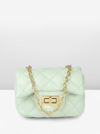 DressBerry Textured Miniature Sling Bag with Quilted