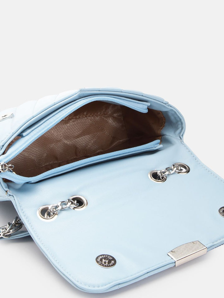 Lino Perros Structured Sling Bag with Quilted Detail