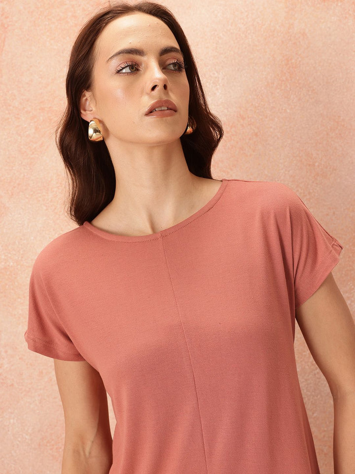 all about you T-shirt Midi Dress